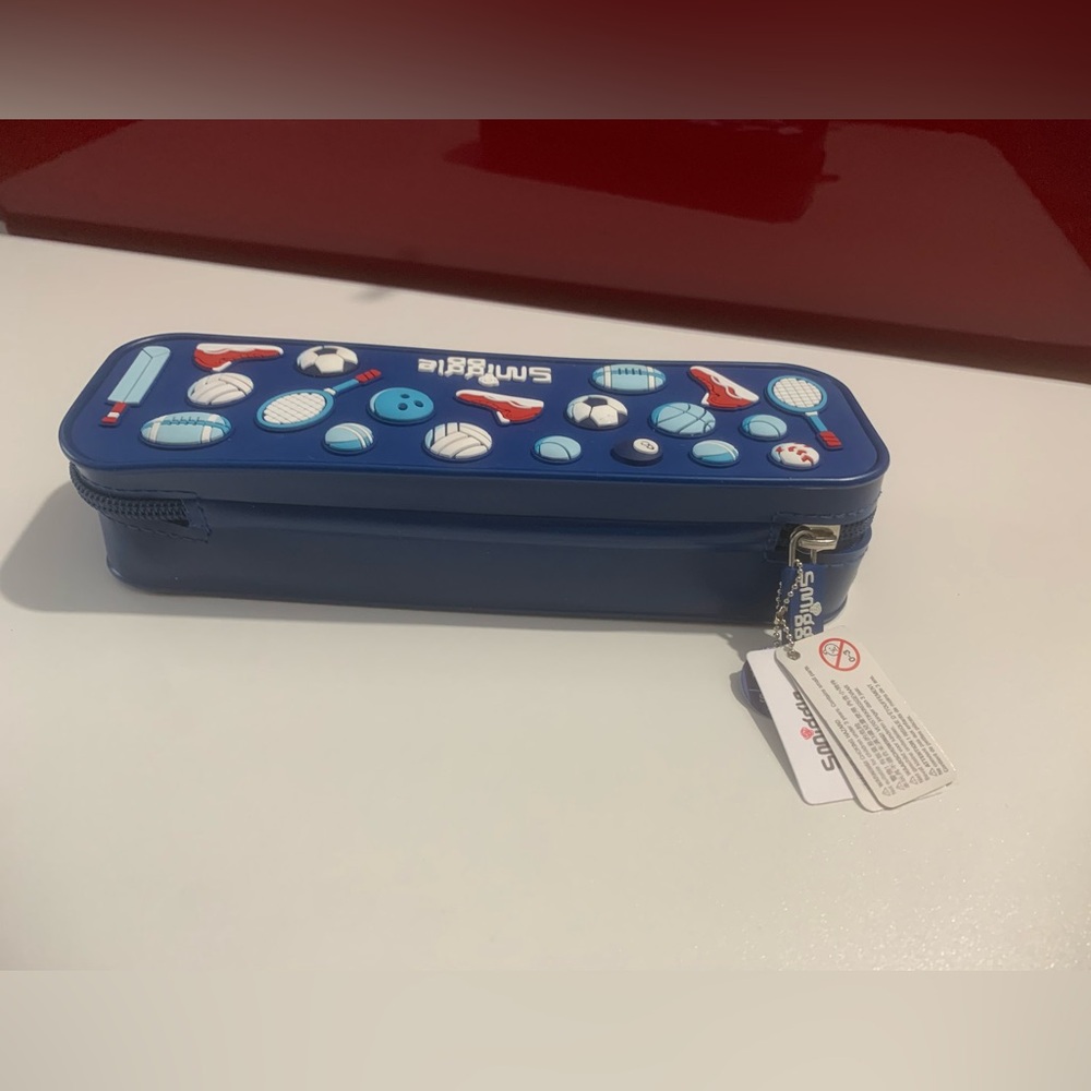 Smiggle 3D Sports Symbol Silicone Pencil Case